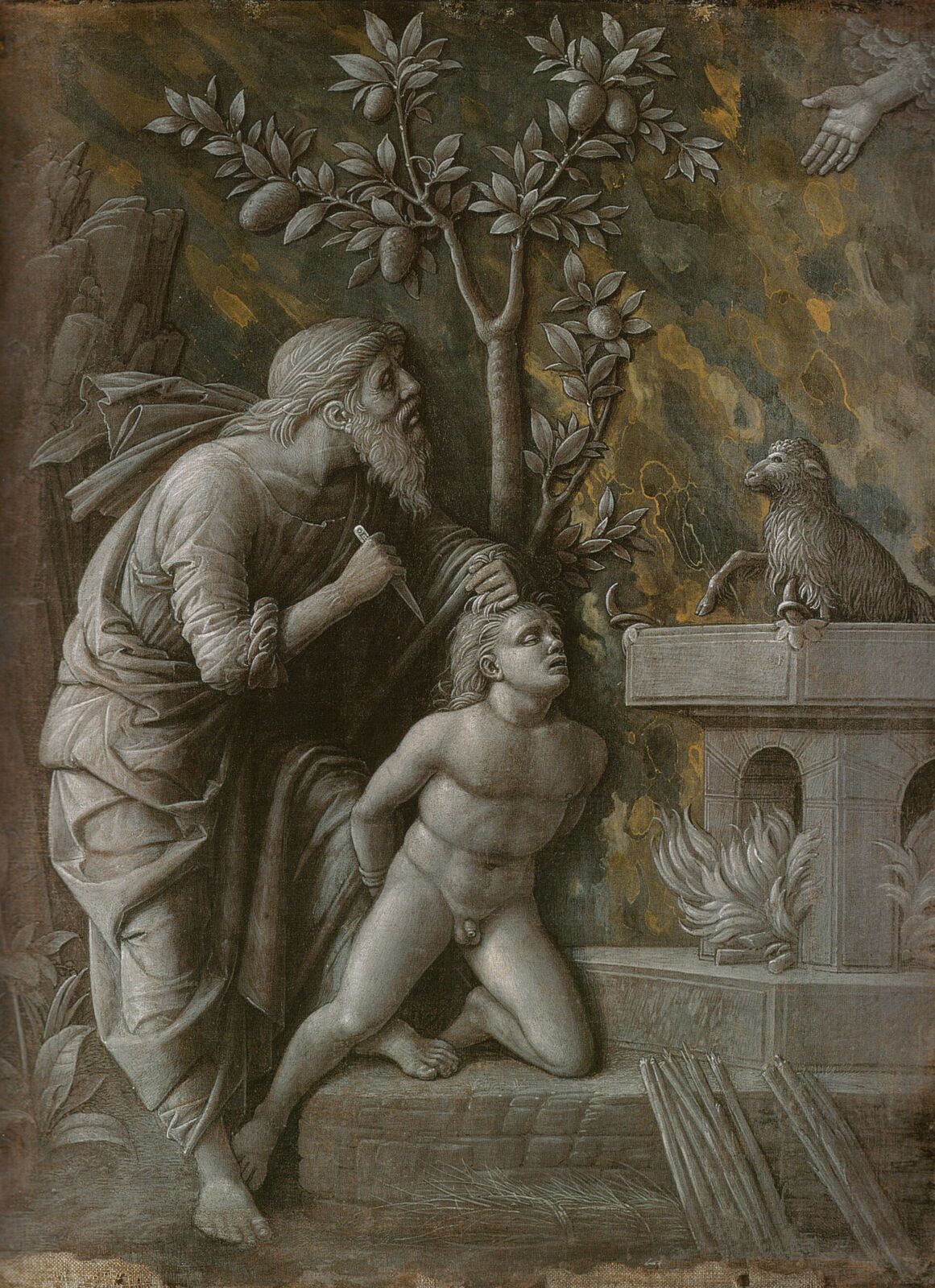 Sacrifice of Isaac, Andrea Mantegna